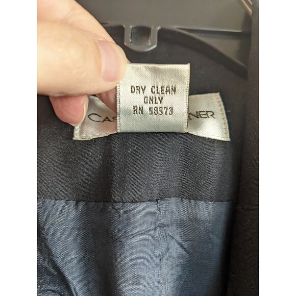 Casual Corner Women's Black Long Sleeve Double Button Polyester Jacket Size 10 - Picture 4 of 4